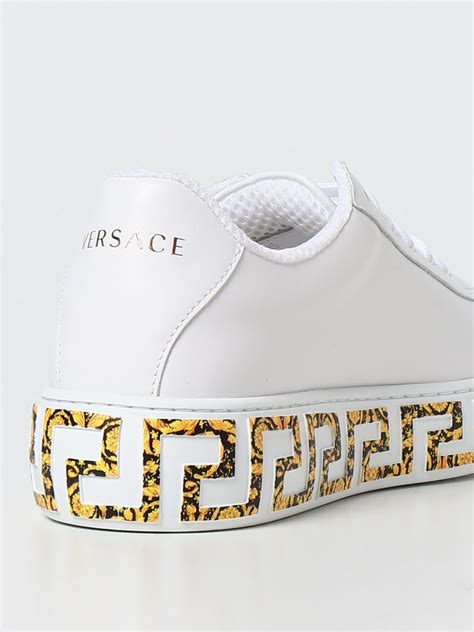 young versace white shoes|versace shoes white and blue.